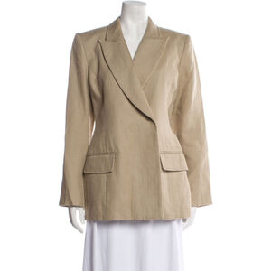 Women's KALLMEYER Beige Linen Blend Blazer Size 2